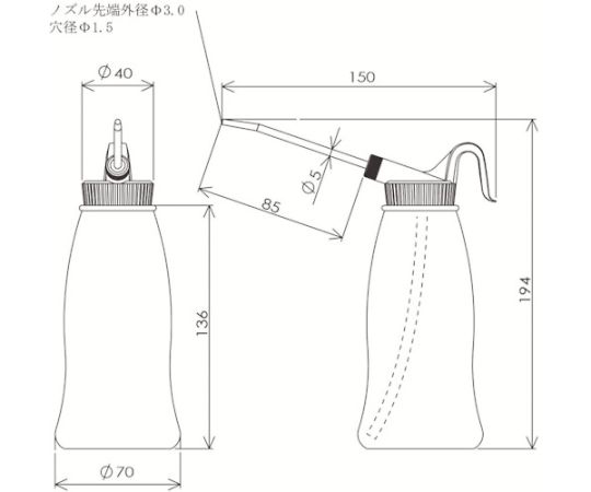 ジェットオイラーニュースーパー中ブルー 鮮やかなブルーのパッケージが正面に向いている状態