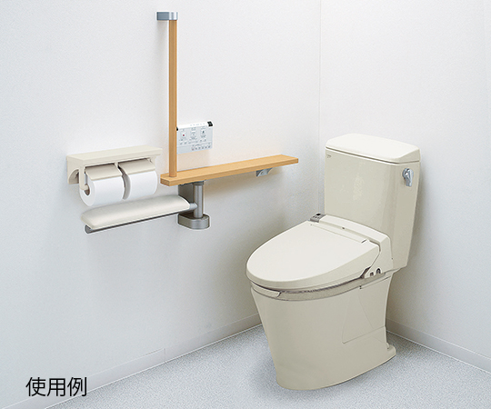 補高便座 50mmタイプ 角度を変えた状態で設置された便座の詳細な部分が見える様子