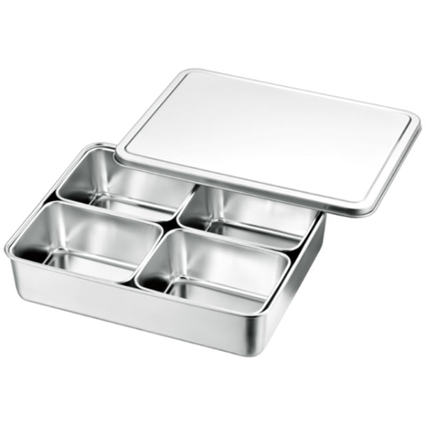 調味料入れ AG18-8 普及型調味料入バット4ヶ入 田型 赤川器物製作所画像