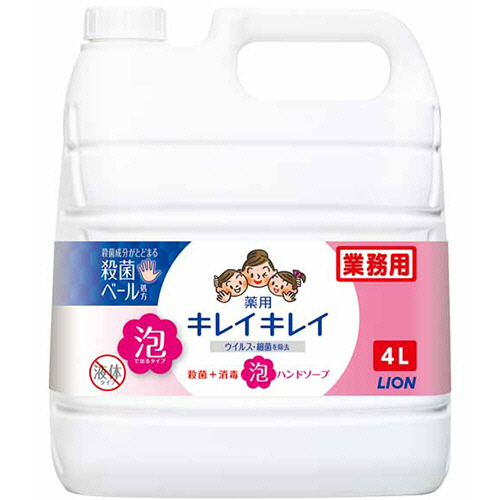 ｷﾚｲｷﾚｲ 薬用 泡ﾊﾝﾄﾞｿｰﾌﾟ ｼﾄﾗｽﾌﾙｰﾃｨの香り 業務用 4L 1個画像