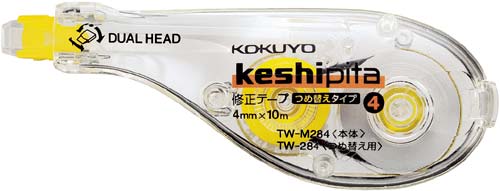 修正テープ＜ケシピタ＞詰替タイプ幅4mm 10個 | TW－M284×10