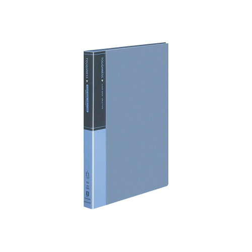 クリヤーブック　タフネス固定式　Ａ４縦　４０Ｐ青画像