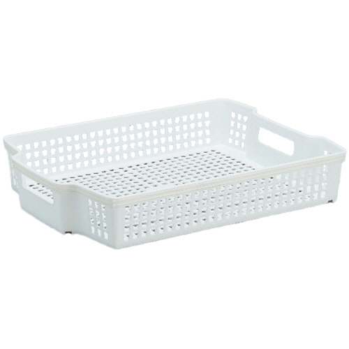 ｽﾀｯｷﾝｸﾞﾊﾞｽｹｯﾄ A4ｻｲｽﾞ対応 小 ﾎﾜｲﾄ 1個画像