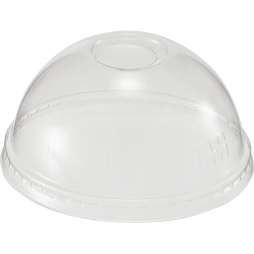 PETｶｯﾌﾟ 98口径ﾄﾞｰﾑ蓋穴付 透明 1ﾊﾟｯｸ(50個)画像