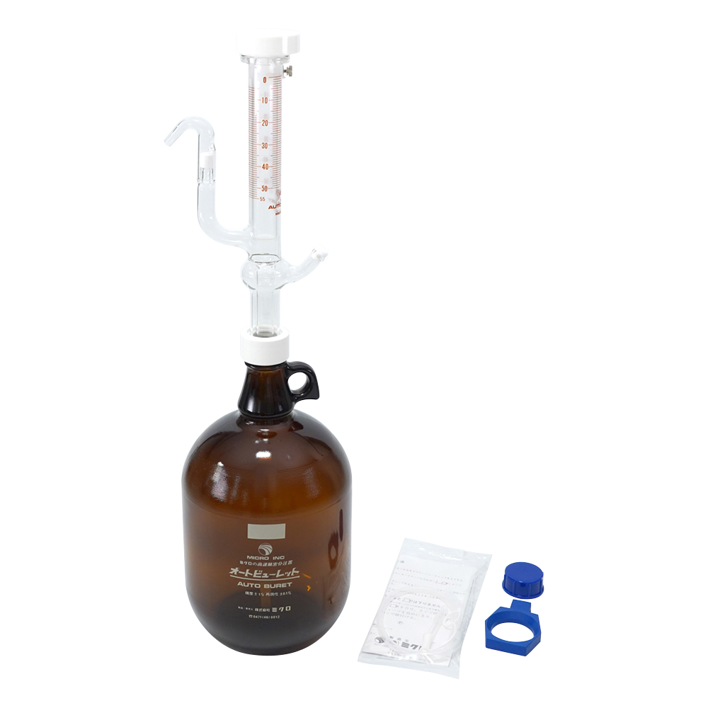 オートビュレット（ガロン瓶付・白）　50mL画像