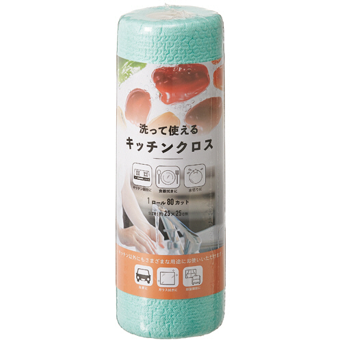 洗って使えるｷｯﾁﾝｸﾛｽ 80ｶｯﾄ 1ﾛｰﾙ画像