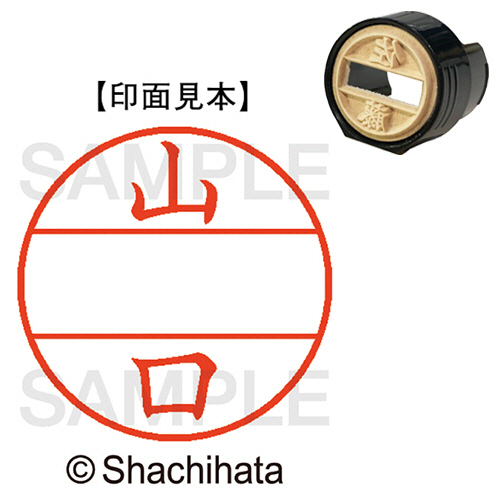 ﾃﾞｰﾀｰﾈｰﾑEX15号 ﾏｽﾀｰ部(印面) 既製 山口 1個画像