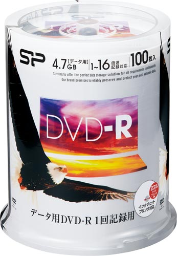 ＤＶＤ－Ｒデータ用　１６倍速　ＩＪ対応　１００枚Ｐ