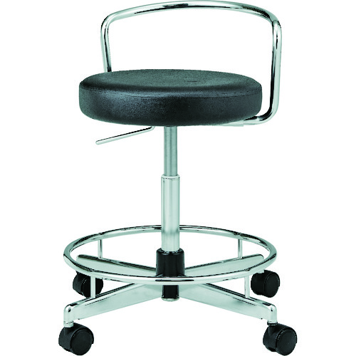 ＴＲＵＳＣＯ　導電作業チェア　背もたれあり　黒画像