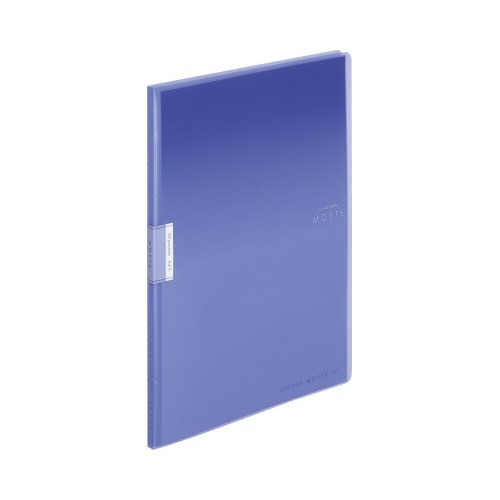 クリヤーブックモッテＡ４縦　２０Ｐ　青画像