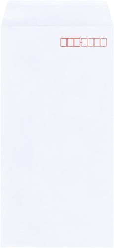 地紋入ケント封筒　テープ付　長３　１００枚画像