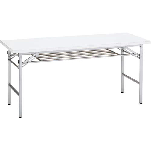折りたたみテーブル幅１５００奥行６００ホワイト画像