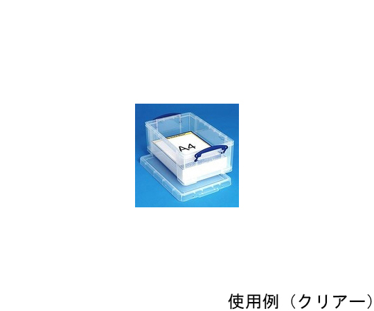 収納ケース 9L スモーク 透明感のあるスモークカラーの収納ケースが並ぶ様子