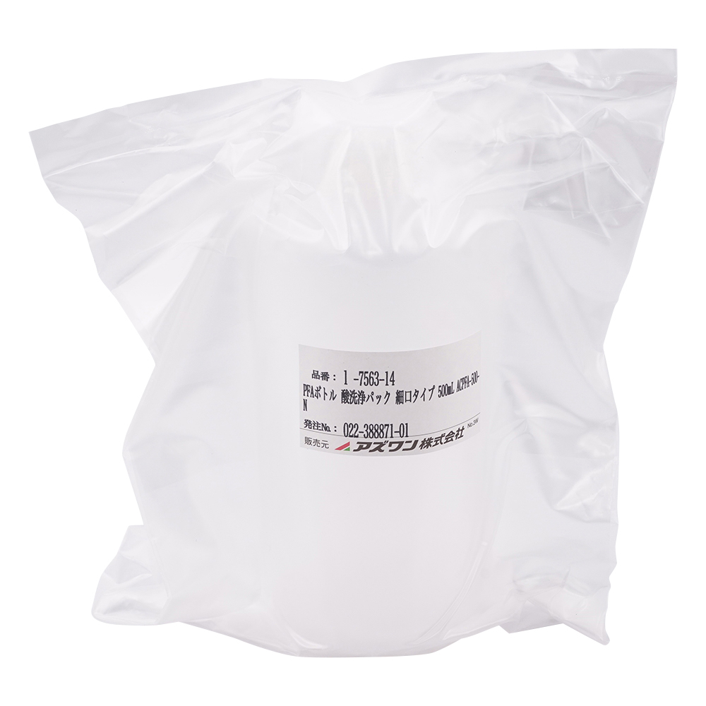 PFAボトル タイプ30　酸洗浄ボトル 細口タイプ 500mL画像