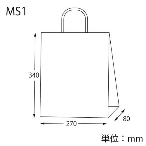 ショップバッグや持ち帰り用に！A4の物が入る和風手提げ紙袋