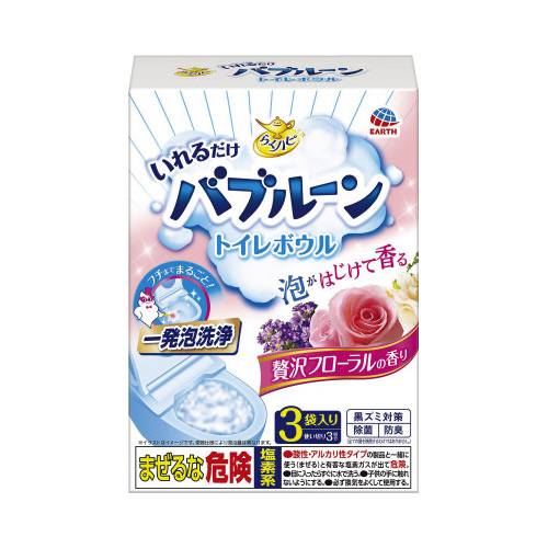 らくハピいれるだけバブルーントイレフローラル３袋入