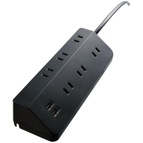 USB付きﾚｲｱｳﾄﾀｯﾌﾟ 6個口 ﾌﾞﾗｯｸ 1.5m 1個画像