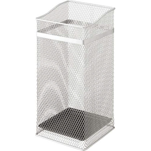 スクエアメッシュ傘立て　シルバー画像