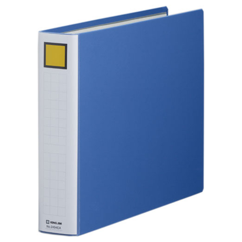 ｷﾝｸﾞﾌｧｲﾙ ｽｰﾊﾟｰﾄﾞｯﾁ(脱･着)ｲｰｼﾞｰ B4ﾖｺ 40mmとじ 背幅56mm 青 1ｾｯﾄ(10冊)画像