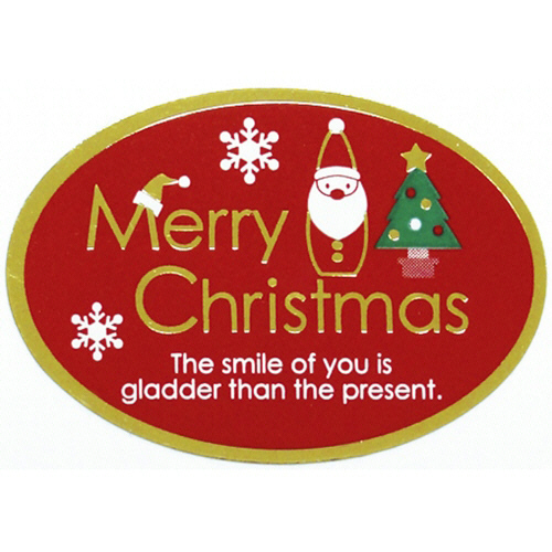 ｱﾄﾞﾃｰﾌﾟ Merry Christmas ﾀﾃ25×ﾖｺ36mm 1巻(500片)画像