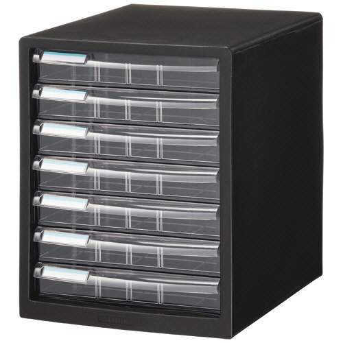 ﾚﾀｰｹｰｽ A4ﾀﾃ 浅7段 ﾌﾞﾗｯｸ 1台画像