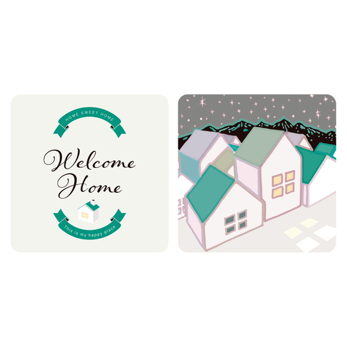 ウォールライト テーブルライト LIGHT BOX SIGN 専用デザインシート 2枚入り WelcomeHome画像