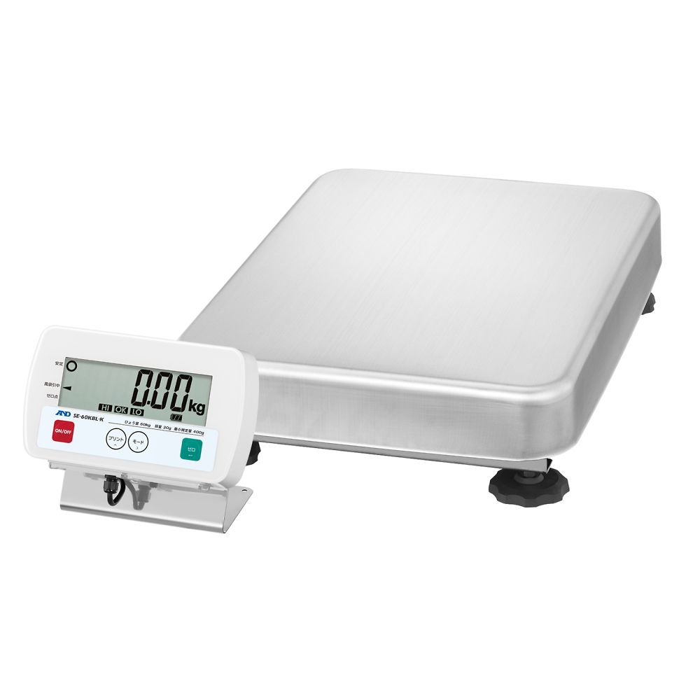 検定付きはかり フレーム 鉄製　防塵・防水台はかり SE-Kシリーズ(ポールなし)  ひょう量:60kg 最小表示:20g画像