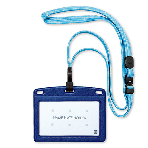 吊り下げ名札 ﾌｯｸ式 ﾚｻﾞｰ調 ﾖｺ名刺ｻｲｽﾞ ﾐﾝﾄﾌﾞﾙｰ/青 1ｾｯﾄ(10個)画像