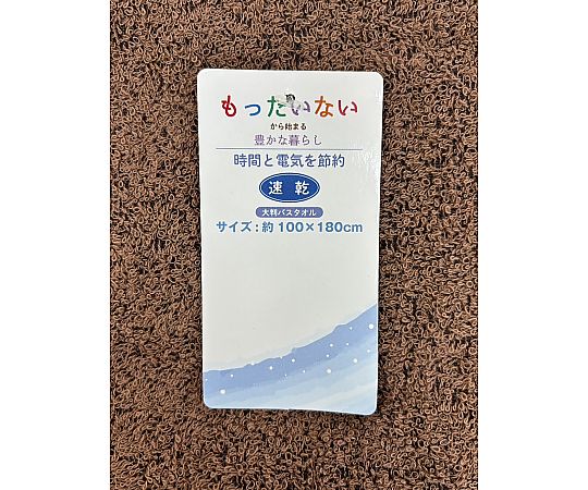 超大判タオル エッジライン GRAY 100×180cm 1セット（10枚入） ブランドロゴが目立つパッケージに収められたタオルの様子