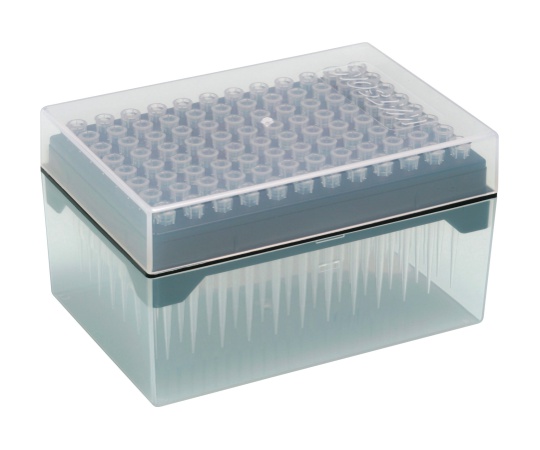 10μLロング フィルターチップ システムラック（PP） 滅菌 1箱（96本×10ラック入）画像