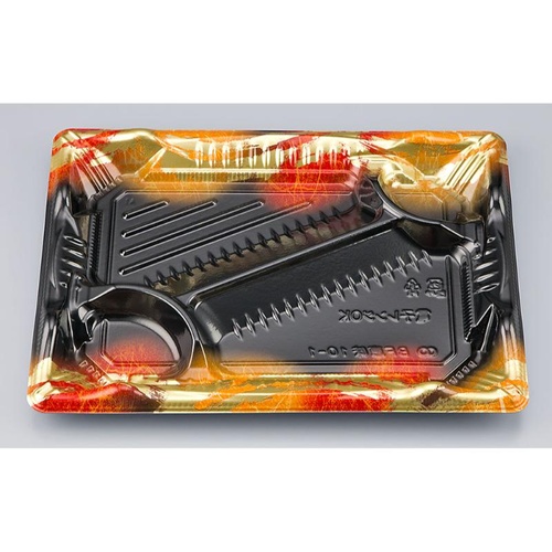 シーピー化成 弁当容器 BF恵味10-1 天舞赤 本体(N)画像