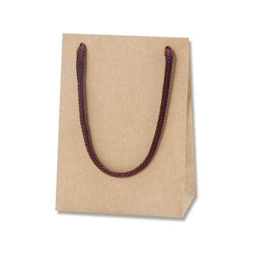 手提げ紙袋（クラフト・アクリル紐・幅120×マチ70×高さ165mm）画像