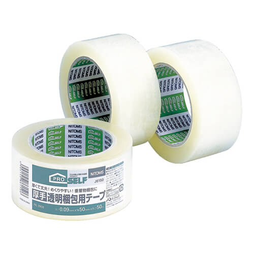 ニトムズ 透明 梱包テープ厚手 50mm×50m J6150画像