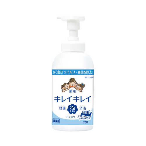 キレイキレイ薬用泡ハンド無香料本体５５０ｍｌ×６画像