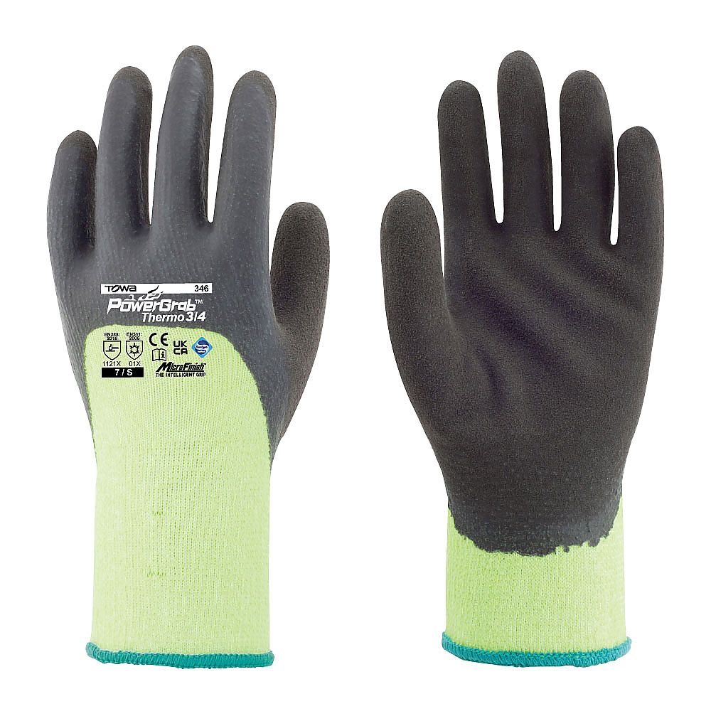 パワーグラブサーモ3/4 イエロー S画像