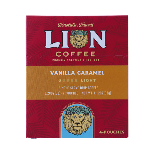 ライオンコーヒー　バニラキャラメル　シングル４Ｐ画像