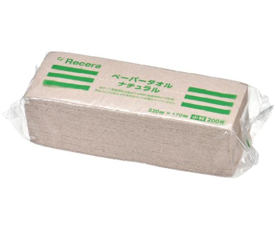 Recera　ペーパータオル　ナチュラル　小判　200枚×80パック入画像