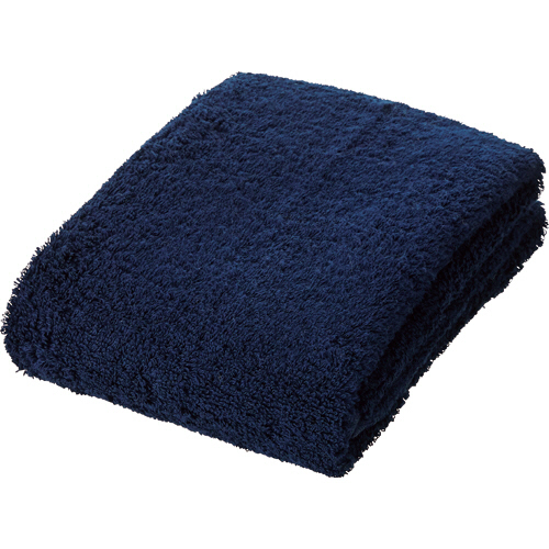 ふんわりやわらか ﾛﾝｸﾞﾌｪｲｽﾀｵﾙ ﾀﾞｰｸﾌﾞﾙｰ 1枚画像