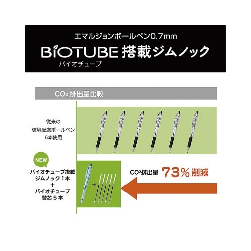 バイオチューブ　CEK-0.7芯　黒　10本 黒いチューブが束ねられた状態で横から見える様子