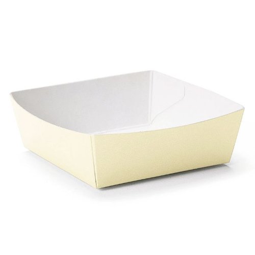 ケーキトレー PC-01 カラーココット(バニラ) 天満紙器 [ケース販売]