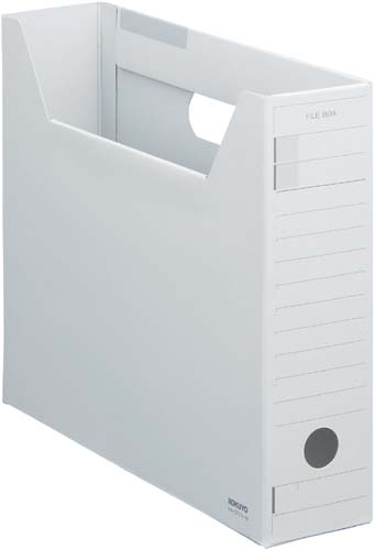 ファイルボックス　Ｆタイプスリム　Ａ４横　灰　５個画像