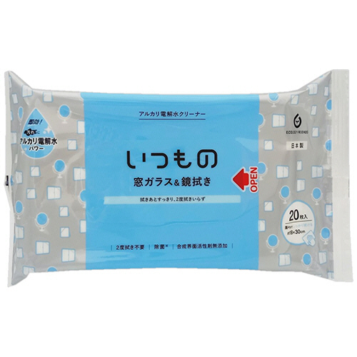 窓ｶﾞﾗｽ&鏡拭き 1ﾊﾟｯｸ(20枚)画像