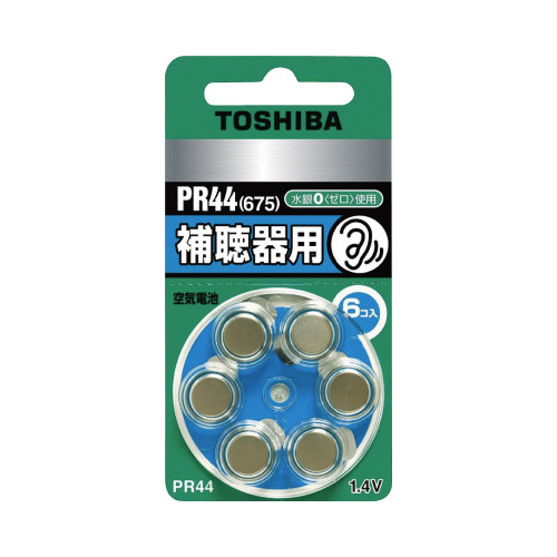 補聴器用電池ダイヤルパックＰＲ４４（６個）