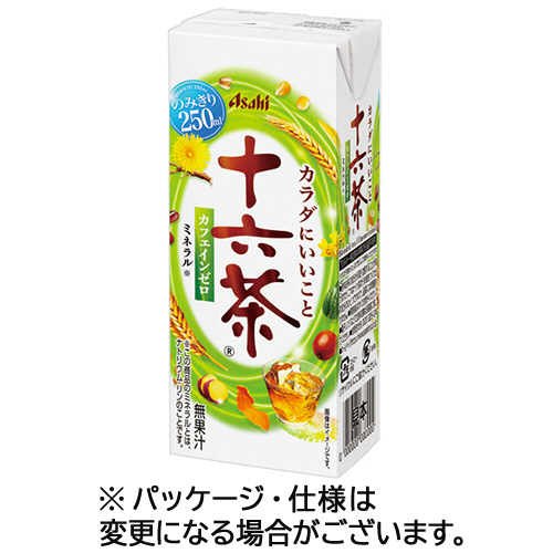 十六茶 250mL 紙ﾊﾟｯｸ 1ｾｯﾄ(72本:24本×3ｹｰｽ)画像