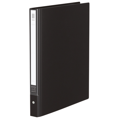 ｸﾘﾔｰﾌﾞｯｸ<NEOS>替紙式 A4ﾀﾃ 30穴 10ﾎﾟｹｯﾄ付属 背幅27-40mm ﾌﾞﾗｯｸ 1冊画像