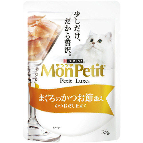 ﾓﾝﾌﾟﾁﾌﾟﾁﾘｭｸｽﾊﾟｳﾁまぐろのかつお節添え 35g 1ｾｯﾄ(12ﾊﾟｯｸ)画像