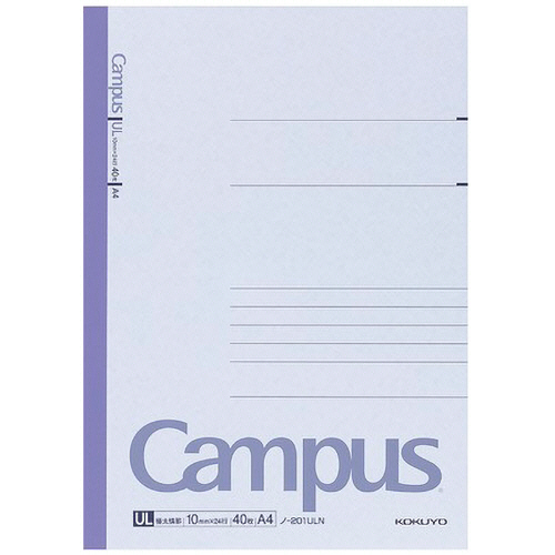 ｷｬﾝﾊﾟｽﾉｰﾄ(極太横罫) A4 UL罫 40枚 1ｾｯﾄ(10冊)画像