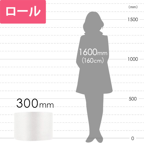 通常よりも大きな粒のプチプチ！定番品での緩衝性の不安を解消
