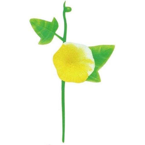 飾り A-44 造花 朝顔黄ツートン 島田昌 [ケース販売]画像
