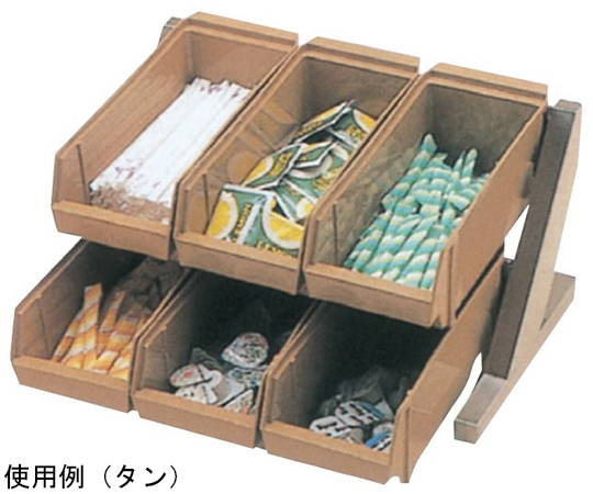 スギコ 18-8デラックスオーガナイザー 2段3列（6ヶ入）タン画像